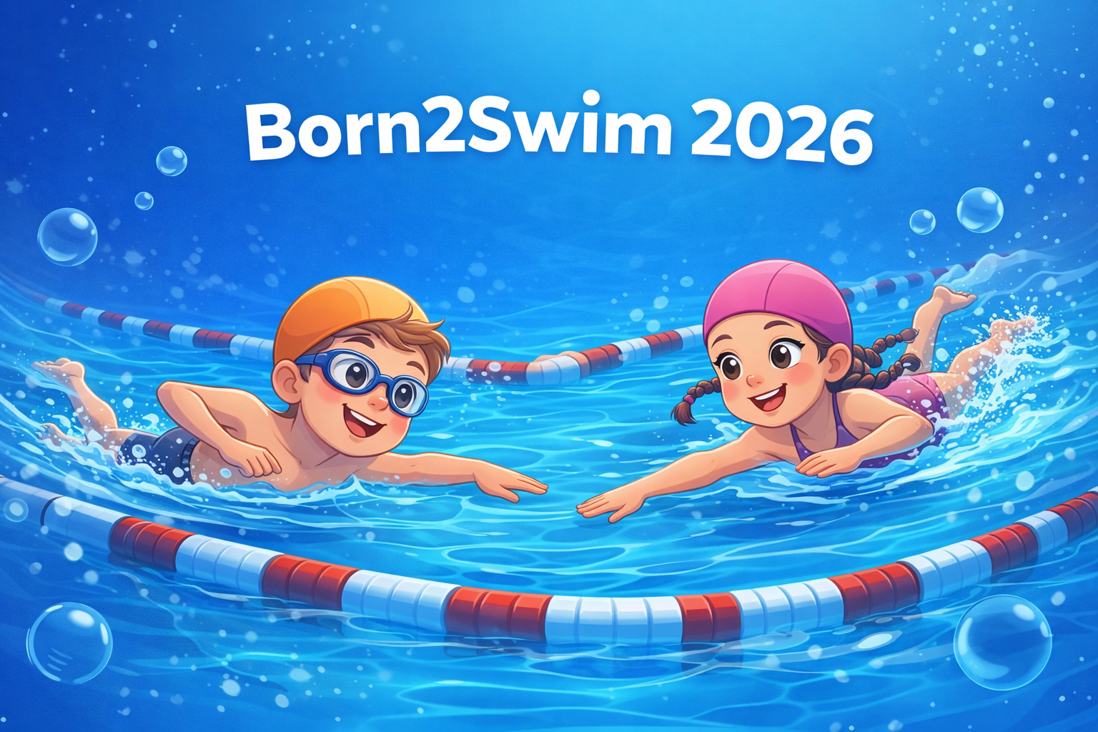 Школа плавания Born2Swim с радостью приглашает вашу команду принять участие в международных соревноваnниях по плаванию